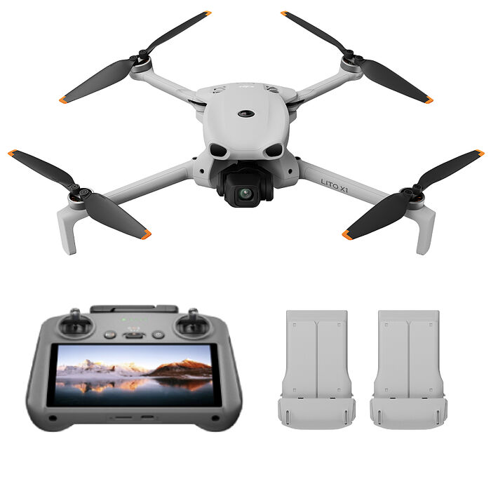 DJI 大疆 LITO X1 長續航帶屏組暢飛套裝(RC2)含Care 2年版+128G 高速卡(LITOX1 公司貨)空拍機 / 無人機