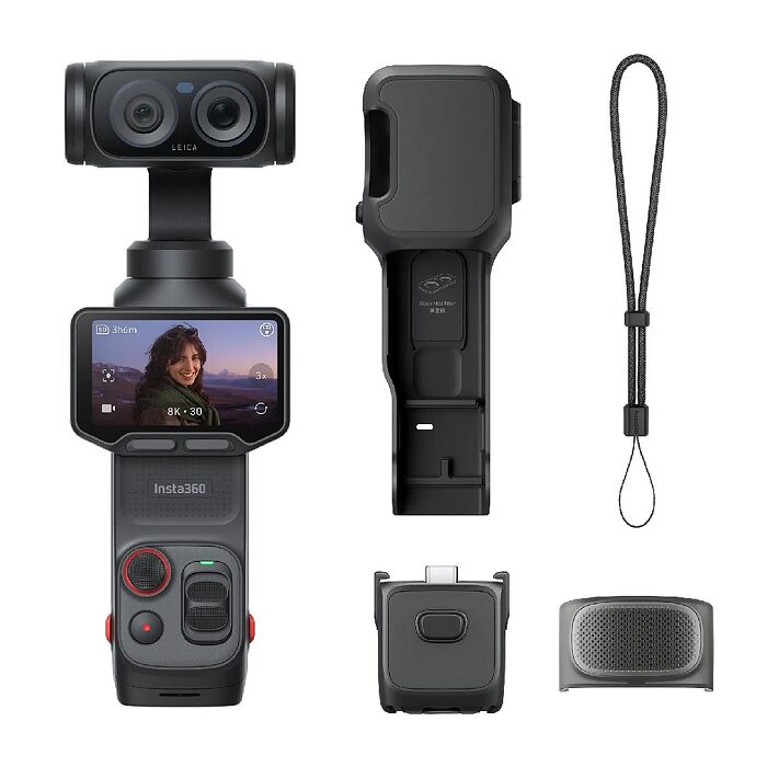 Insta360 Luna Ultra 標準套裝 + 256G 記憶卡 雙鏡頭雲台相機 (公司貨)三軸 穩定器