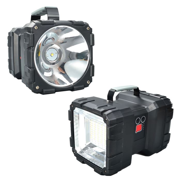【FJ】多功能USB充電雙頭探照燈L9(內建式電池)