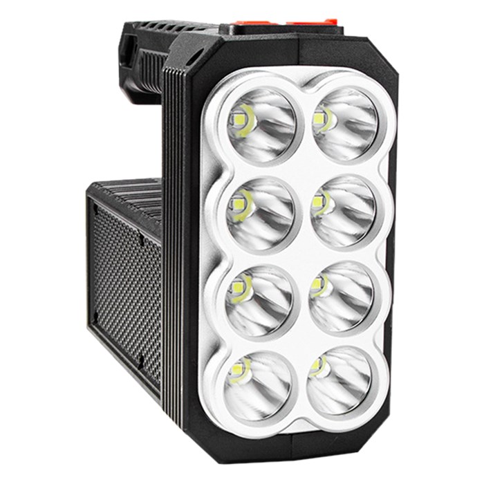 【FJ】八燈頭COB強光太陽能露營燈D18(USB充電款)