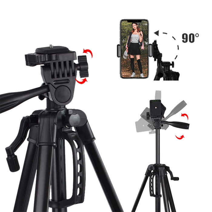 【限時優惠】u-ta專業雲台多角度輕量三腳架P06(附手機夾)