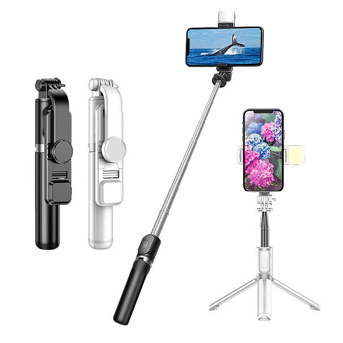 【限時優惠】u-ta極輕巧七段伸縮補光自拍桿Q02S