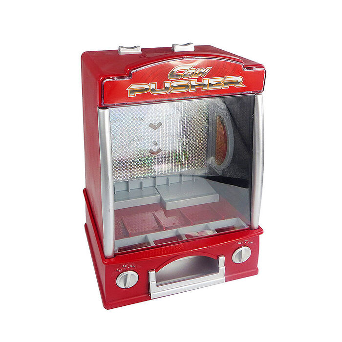 (加碼贈)FJ仿真玩具電動推幣機B29(加贈玩具錢幣1包)