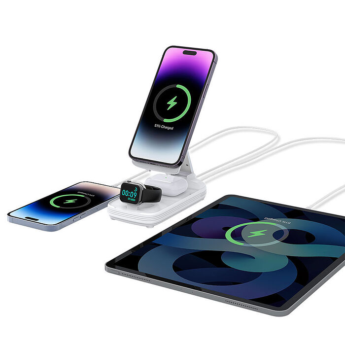 Dr-Eyes首創5合1無線充電行動電源P1(手機/Apple手錶/AirPods耳機/USB/TypeC同時充電)