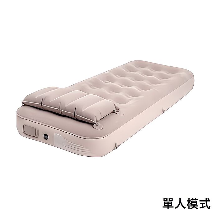 (附充氣泵)FJ一款多用自動充放氣加厚充氣床墊TN29(升級款-可單人/雙人/單人加高模式)