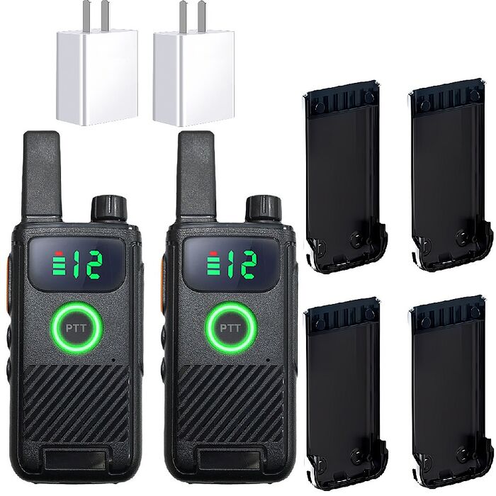 (2入組-2個電池款)u-ta超薄機身USB充電式迷你無線對講機TK1(加碼贈2A充電器)