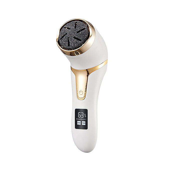 (加碼贈10件配件組)FJ液晶顯示速修不掉屑電動磨腳皮機CY03(2檔可切換/USB充電)