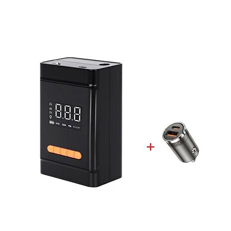FJ數位大屏無線打氣機AP21+迷你45W車用快充HD7(無線打氣機+45W車充組合 車用打氣機 車充)