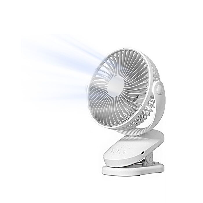 FJ大風量擺頭可掛立夾多用通電風扇FN05(需USB供電 定時 可壁掛 桌扇 夾扇 8吋 7葉片)
