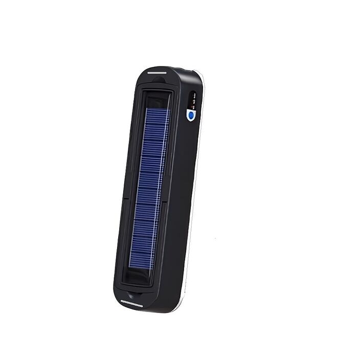 FJ攜帶式太陽能充電應急LED掛燈T48(可磁吸 支援USB電源 緊急照明 三段亮度 可TypeC充電 SOS燈 露營 白光)