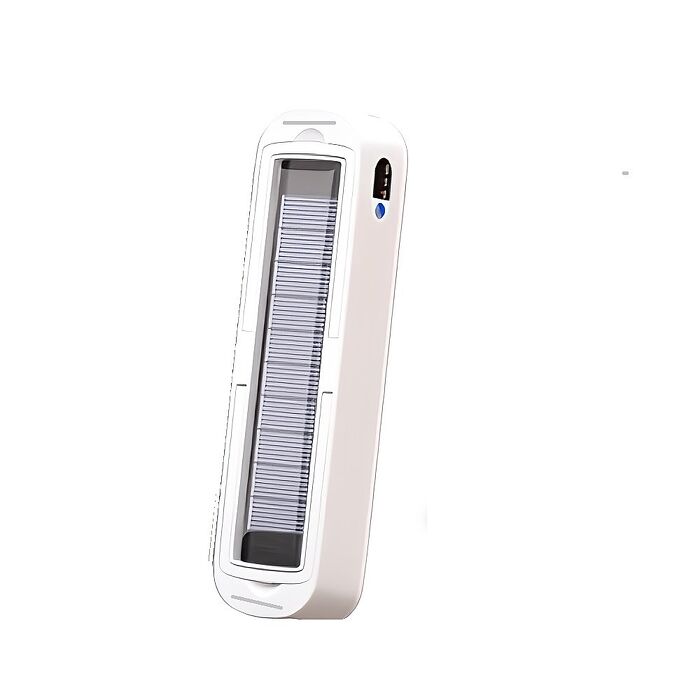 FJ攜帶式太陽能充電應急LED掛燈T48(可磁吸 支援USB電源 緊急照明 三段亮度 可TypeC充電 SOS燈 露營 白光)