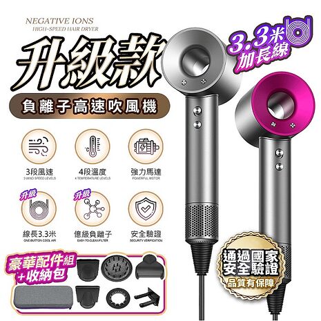 u-ta頂級沙龍高效負離子高速吹風機FJ168(7套件組 負離子 線長3.3M BSMI認證 110V單電壓 豪華版)