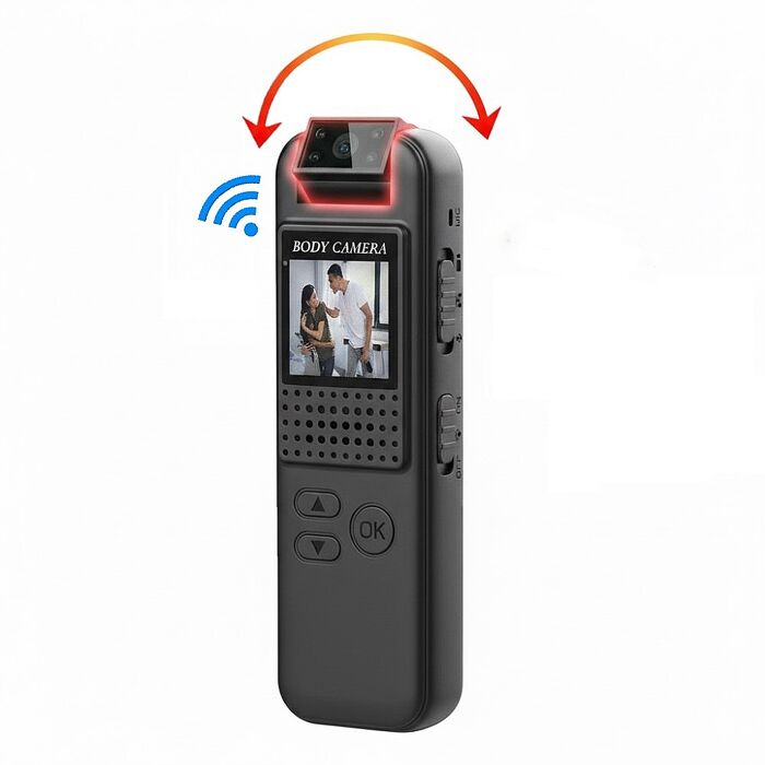 u-ta口袋型鏡頭可旋轉wifi微型攝影機/攝錄器HD9S(WiFi版 1080P 白光全彩 紅外線夜視 可選)