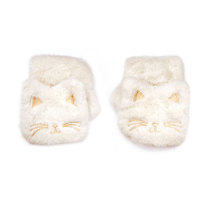 FJ數顯五檔可調貓咪保暖手套H5(TYPE-C充電 加熱x保暖 交換禮物 雪天 冬季必備)