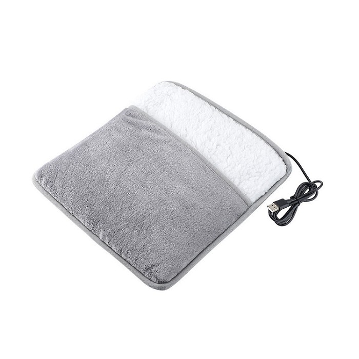 FJ電熱USB暖腳踏毯H12(31x31CM 可拆可洗 USB供電使用 )