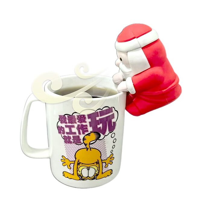 FJ聖誕老人造型杯緣降溫機ST1(可愛造型 吹吹降溫 減少食道疾病風險 減少口腔燙傷 交換禮物)