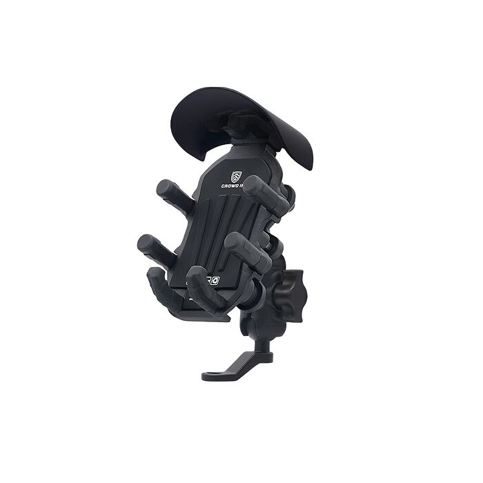 FJ八爪360°旋轉減震機車手機架MZO16(適用4.7-7.2吋手機 機車族 外送 手機架 防曬帽)