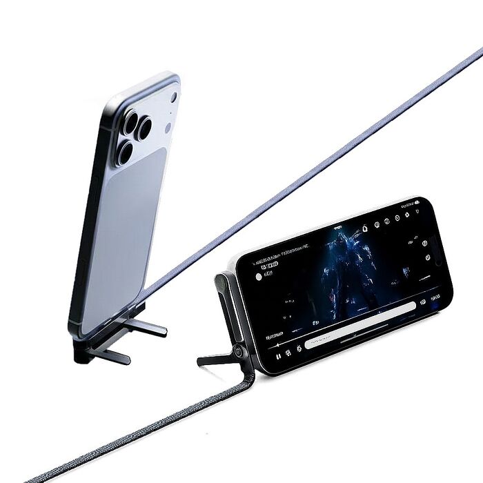 FJ手機折疊支架240W快充電源線EN5(TYPE-C手機 筆電 Switch 行動電源等 充電i15以上)2入組