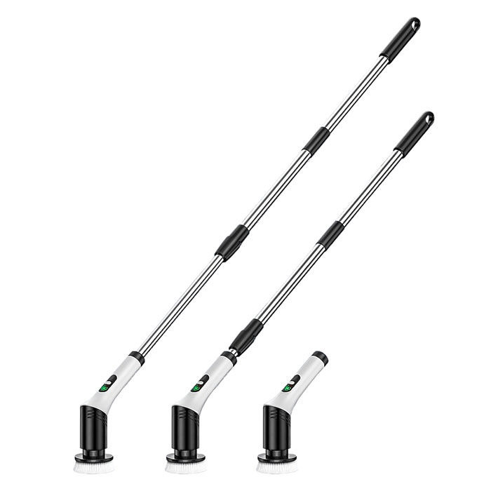 FJ 65度自適應高效無線電動清潔刷JY7012(14件組 清潔 打掃 充電式 大掃除 必備)