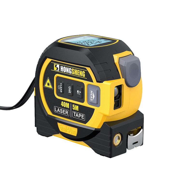 FJ激光雷射60M測距5M多功智能捲尺TM1(捲尺 大螢幕數顯 水平尺 測距離 紅外線雷射十字線)