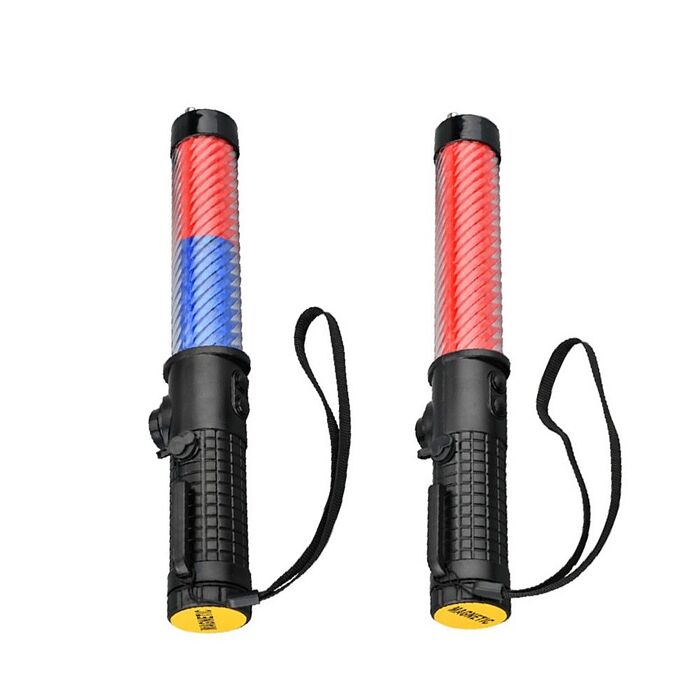 FJ磁吸LED警示交通指揮棒MZO26(充電式 26CM 指揮 行車安全 故障拋錨 車內必備)