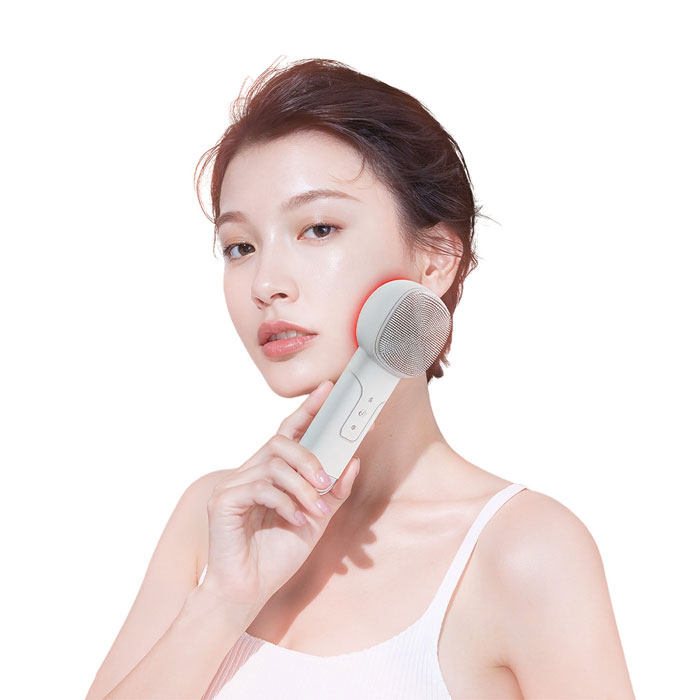 FJ淨顏美肌儀多功能無線電動洗臉機WF3(按摩 卸妝 導入 深層清潔 矽膠 聲波震動 IPX6防水)