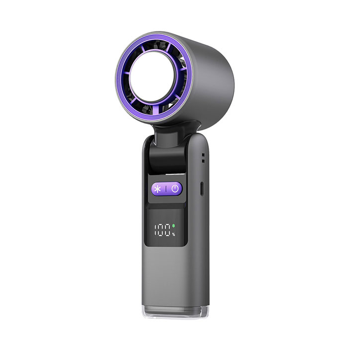 FJ手持摺疊暴風冰敷涼感風扇FN12(LED照明燈 製冷 冰敷 可掛 戶外 演唱會 好攜帶 180°摺疊)