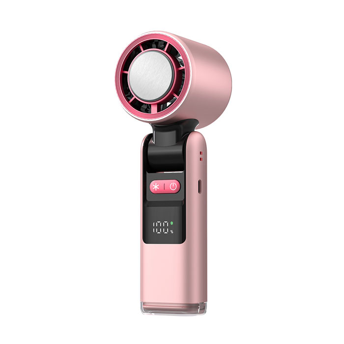 FJ手持摺疊暴風冰敷涼感風扇FN12(LED照明燈 製冷 冰敷 可掛 戶外 演唱會 好攜帶 180°摺疊)