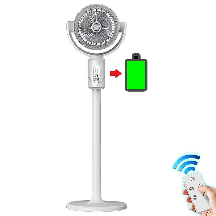FJ充電款三合一多功能可拆裝高度循環扇FN09S(內建電池 附遙控器 風扇 不怕停電 夏季 戶外 露營必備)