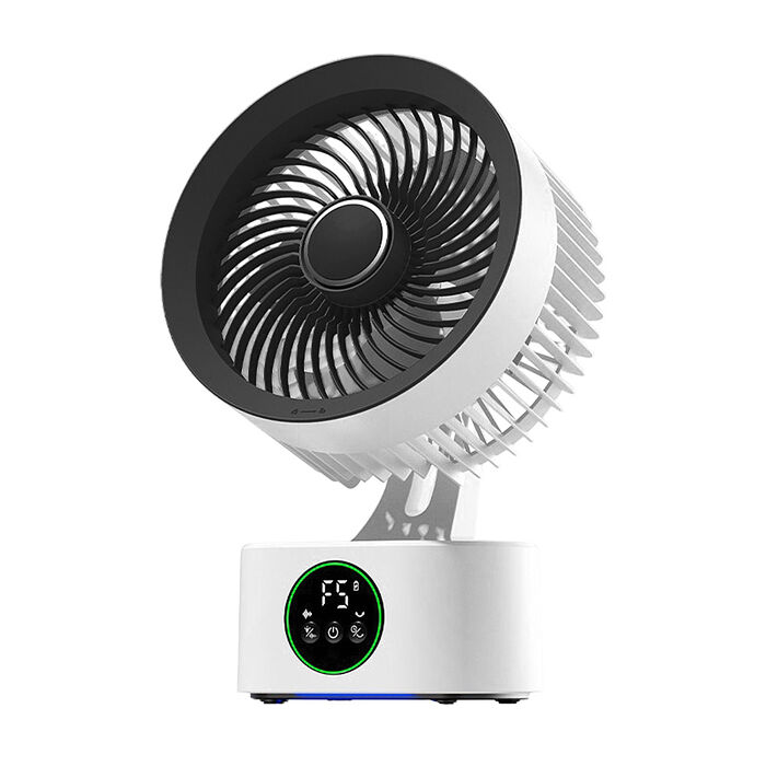 FJ車用/家用渦輪3D立體靜音循環扇風扇S7(贈供電器 USB供電風扇 遙控 可擺頭 定時 可吊掛 桌扇 定時 7吋 3葉片)