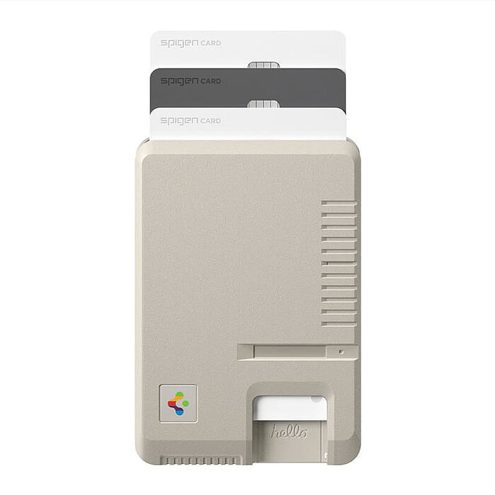 Spigen iPhone Classic LS Mag Fit Wallet with Magsafe Stone-磁吸復古卡套(經典米色)