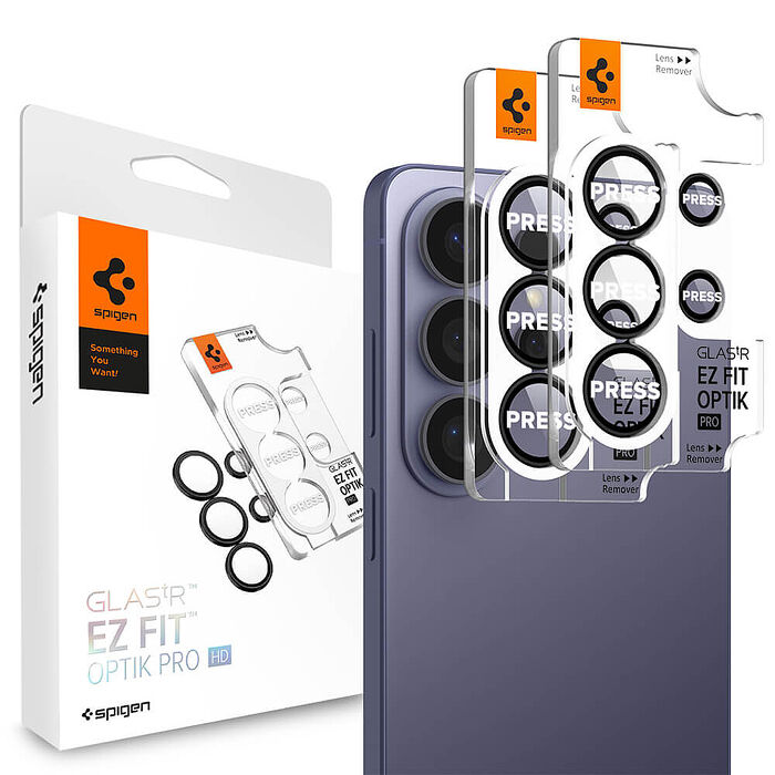 Spigen Galaxy S26 Ultra Glas.tR EZ Fit Optik Pro HD Black (2P)-鏡頭保護貼