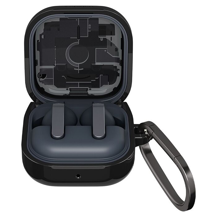 Spigen Galaxy Buds4/4 Pro Case Ultra Hybrid Zero One Black-防摔保護殼(透視結構)