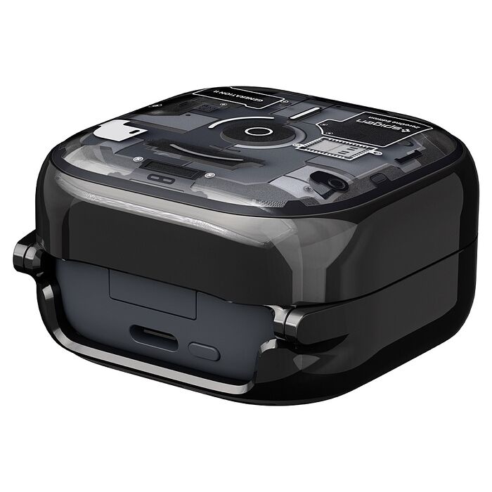 Spigen Galaxy Buds4/4 Pro Case Ultra Hybrid Zero One Black-防摔保護殼(透視結構)