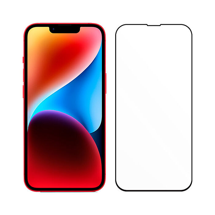 阿柴好物 Apple iPhone 14 3D全膠滿版玻璃貼-晶鑽黑
