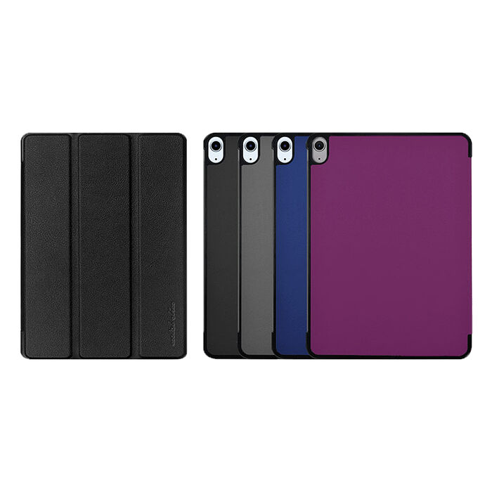 Metal-Slim Apple iPad Air (M3) 11吋 2025 高仿小牛皮三折磁吸站立皮套
