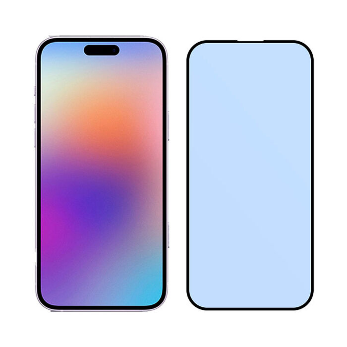 阿柴好物 Apple iPhone 16系列(16/16 Plus/16 Pro/16 Pro Max) 滿版抗藍光玻璃貼-晶鑽黑
