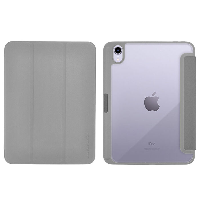 Metal-Slim Apple iPad mini(第7代) 2024 雙料防摔全包覆三折立架式保護皮套(內置筆槽)