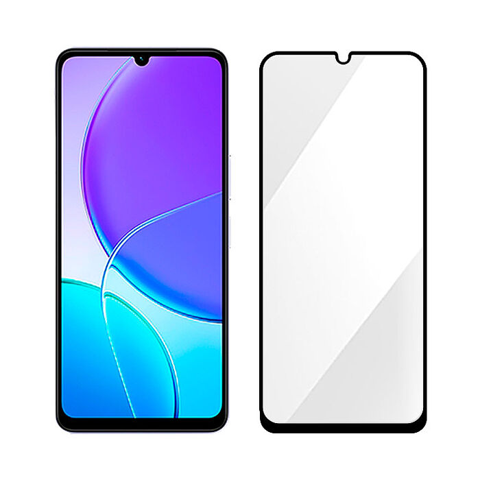 阿柴好物 Vivo Y04 4G 滿版全膠玻璃貼-紳士黑