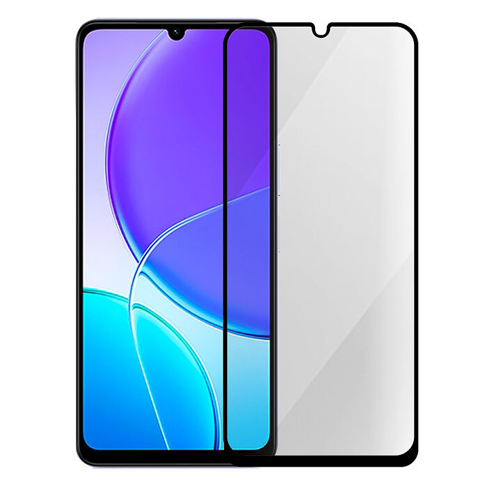 Metal-Slim Vivo Y04 4G 全膠滿版9H鋼化玻璃貼-晶鑽黑