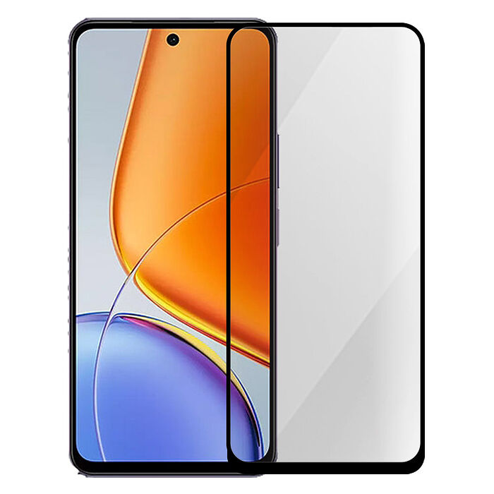 Metal-Slim Vivo Y39 5G 全膠滿版9H鋼化玻璃貼-晶鑽黑