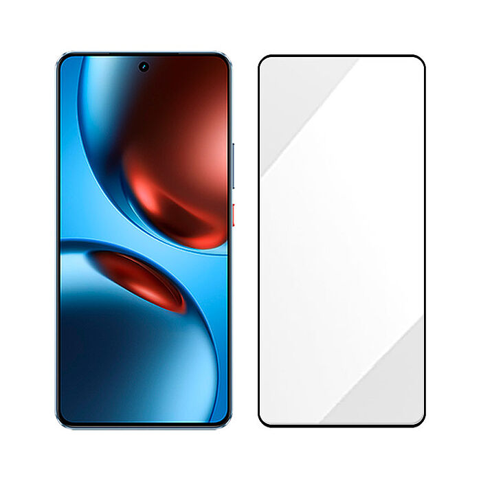 阿柴好物 Realme GT 7/7T 滿版全膠玻璃貼-紳士黑