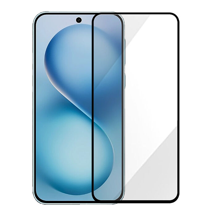 Metal-Slim Vivo X200 FE 全膠滿版9H鋼化玻璃貼-晶鑽黑