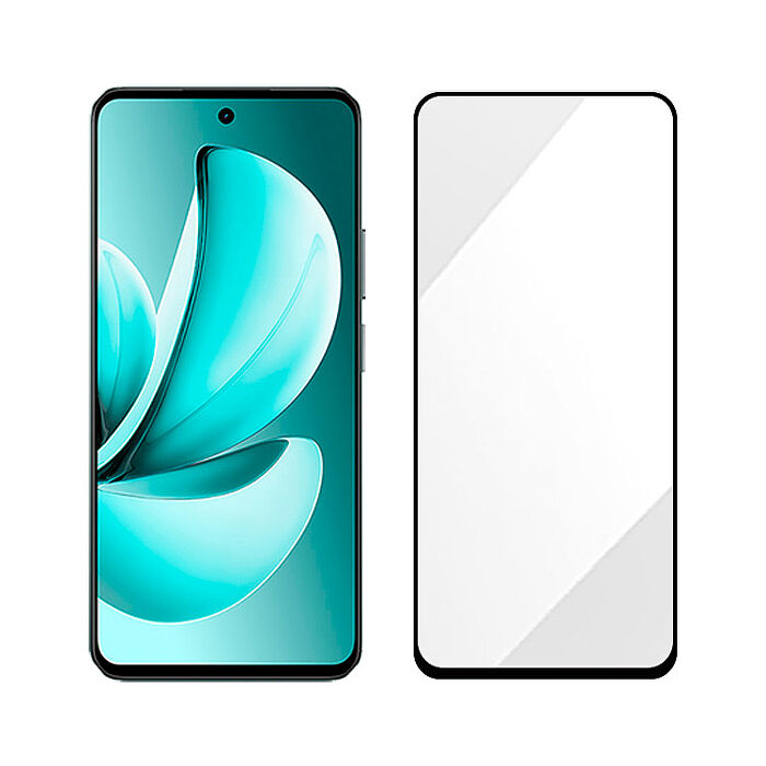 阿柴好物 Realme C71 滿版全膠玻璃貼-紳士黑