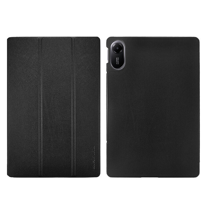 Metal-Slim 紅米 Redmi Pad 2 高仿小牛皮三折磁吸站立皮套