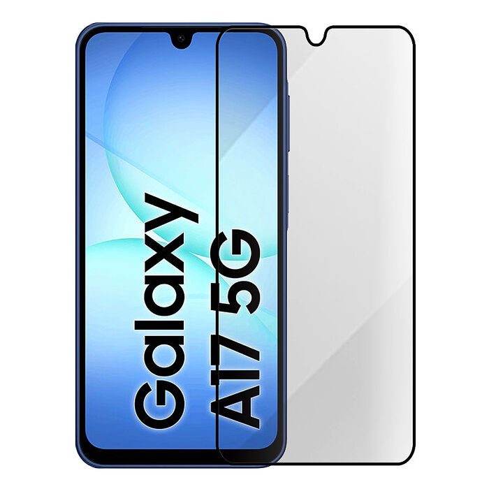 Metal-Slim Samsung Galaxy A17/A27/A37/A57 5G 全膠滿版9H鋼化玻璃貼-晶鑽黑