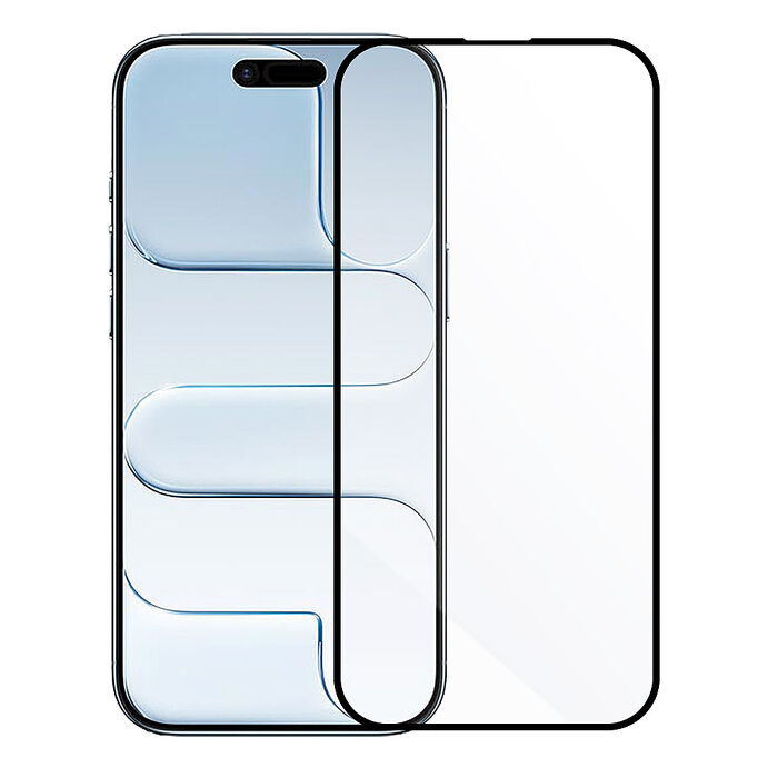 Metal-Slim Apple iPhone Air 0.3mm 3D全膠滿版9H鋼化玻璃貼-星夜黑