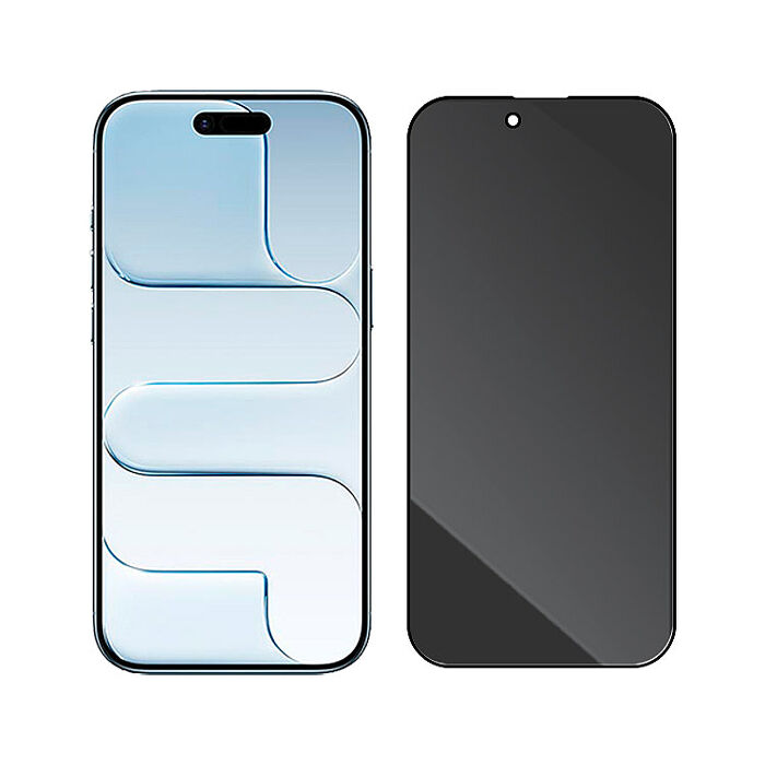 阿柴好物 Apple iPhone Air 滿版防窺玻璃貼-晶鑽黑