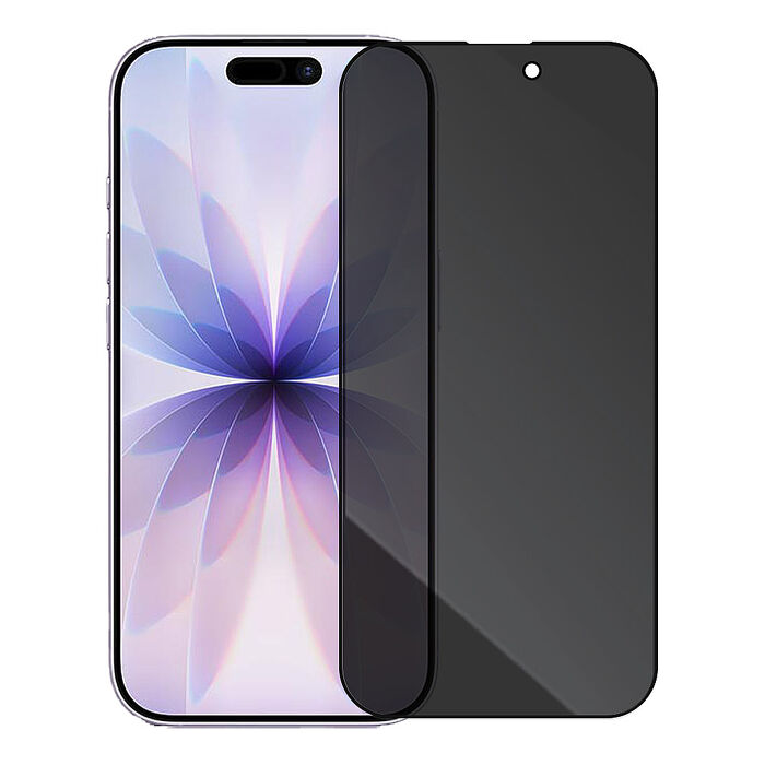 Metal-Slim Apple iPhone 17 0.3mm 防窺全滿版9H鋼化玻璃貼-星夜黑