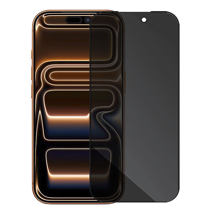Metal-Slim Apple iPhone 17 Pro Max 0.3mm 防窺全滿版9H鋼化玻璃貼-星夜黑
